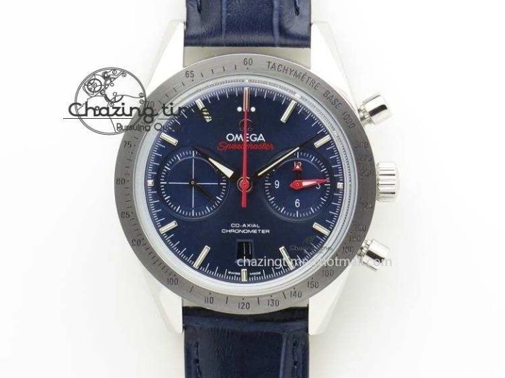 0718 Speedmaster ’57 Co-Axial OMF 1:1 Best Edition White Dial RG Markers On SS Bracelet A Elegant 8144